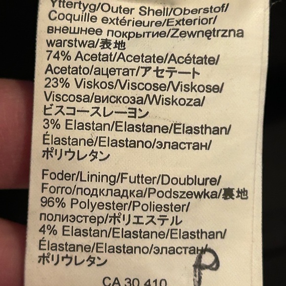 InWear Black Satin dress. Side zipper. Very Flattering! Never worn. - Picture 12 of 13